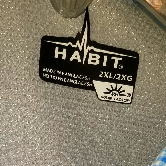 Men's HABIT  L/S Button Front Sport Shirt 2XL - Picture 5 of 6